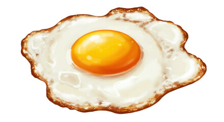 Isolated Fried Egg