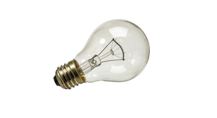 Isolated Glass Light Bulb