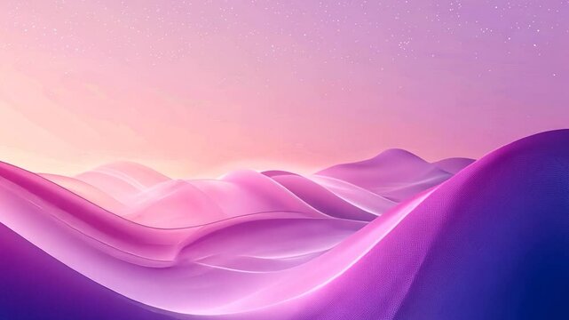 Enchanted Purple Hillscape: A Dreamy Digital Landscape