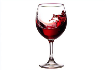 Red wine swirls elegantly in a glass, capturing the essence of enjoyment and celebration