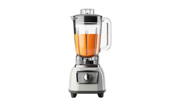 Fresh orange juice in a retro blender ready to be enjoyed a refreshing and healthy drink perfect for a summer morning