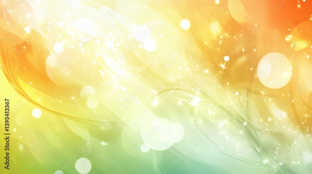 Wall mural a vibrant abstract design with flowing lines and sparkling highlights.