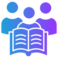 Family Education glyph gradient icon