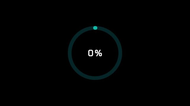 Progress Bar and Circular Loader UI Elements with Percentage on Light and Dark Background