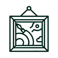 Abstract Art Frame Creative Work Icon Design