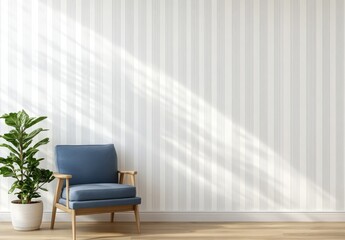Modern Room Interior with Sunlight