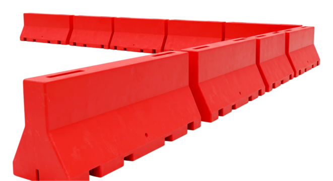 Orange traffic barrier road safety construction zone plastic barricade crowd control safety divider temporary 100