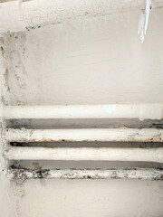 Old Copper Kitchen Bathroom Pipes in back condition house renovation DIY Project