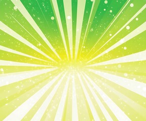 Green and Yellow glitter sparkles rays lights bokeh festive elegant abstract background