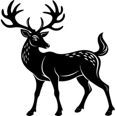 Fototapeta premium deer silhouette vector