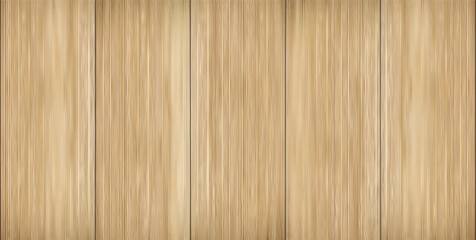 Fototapeta premium Vertical light brown wooden planks. Floor, wall cladding. High detail vector texture.