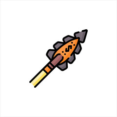 knife on white background