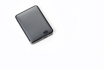 Hard drive on white background.