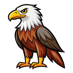 Eagle isolated clipart on white background