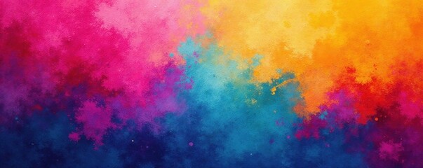 Fototapeta premium Vibrant brushstrokes, colorful canvas, HD texture, background, inspiration