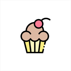 cupcake with cherry