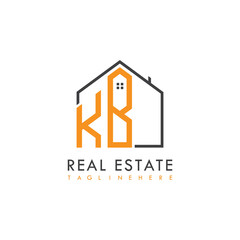 initial monogram logo for real estate With home shape creative design.
