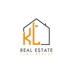 initial monogram logo for real estate With home shape creative design.
