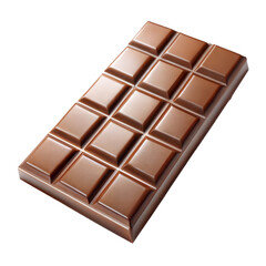 Obraz premium chocolate bar on white background