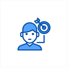 vector illustration of a man with question mark