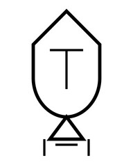 vector illustration of a symbol of a symbol of justice