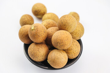 Longans Piled in Bowl with Neat Arrangement