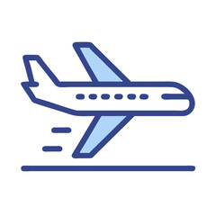 Airplane Taking Off Departure Symbol Icon Design