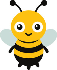 Obraz premium Cute Bumble Bee Vector Illustration