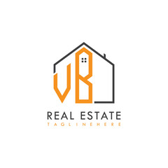 initial monogram logo for real estate With home shape creative design.

