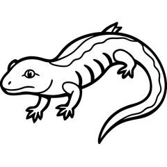 Line art collection of aquatic and wetland creatures, featuring elegant and minimal illustrations of fish, amphibians, birds, and aquatic animals. Perfect for nature-themed designs, educational materi