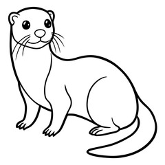 Line art collection of aquatic and wetland creatures, featuring elegant and minimal illustrations of fish, amphibians, birds, and aquatic animals. Perfect for nature-themed designs, educational materi