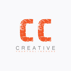 initial monogram logo with letter creative design.
