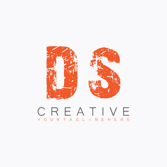 initial monogram logo with letter creative design.
