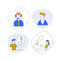 Communication icons collection.