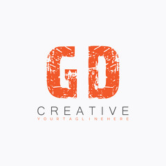 initial monogram logo with letter creative design.
