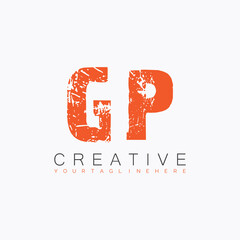 initial monogram logo with letter creative design.
