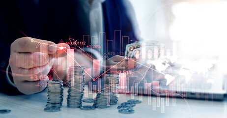 Global economic crisis.Tariff increases cause a strong crisis.Crisis loss,crash and grow up gain...