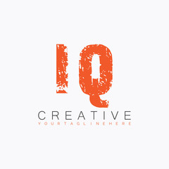 initial monogram logo with letter creative design.
