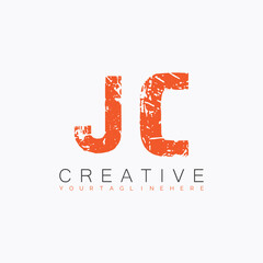 initial monogram logo with letter creative design.
