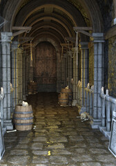 Ancient Dungeon Hallway