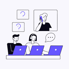 business working on laptop