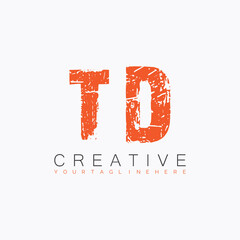 initial monogram logo with letter creative design.
