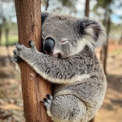 Obraz premium koala bear sleeping