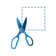 Scissor icon design template