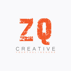 initial monogram logo with letter creative design.
