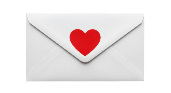 Isolated Envelope with Heart