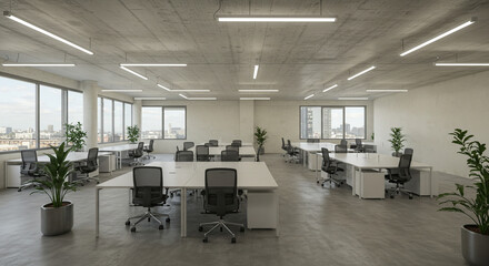 conference room interior, empty office, office