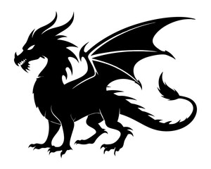 Dragon Vector Silhouettes & SVG Icons | Mythical Beast Designs for Print & Digital