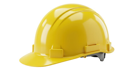 Isolated Yellow Safety Helmet