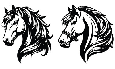 horse head silhouette